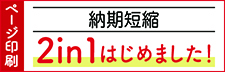 ページ印刷 納期短縮 2in1はじめました！